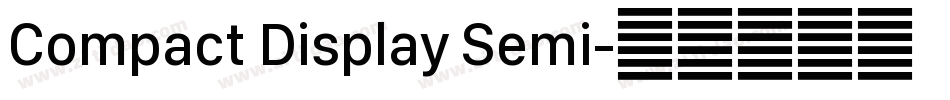 Compact Display Semi字体转换